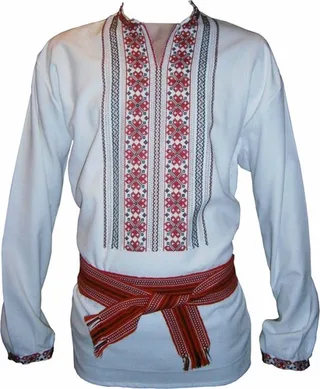 Вишиванка ручної роботи, чоловіча вишита сорочка "Подільська"