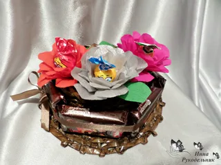 Композиція із цукерок
http://vk.com/craftirs