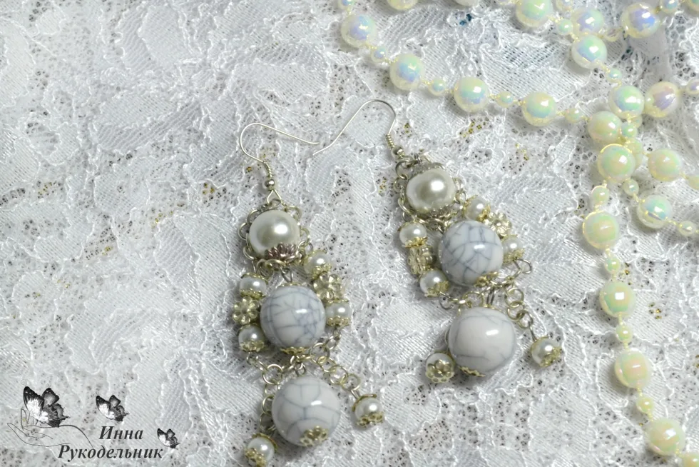 Сережки "Ніжність кахолонга"
http://vk.com/craftirs