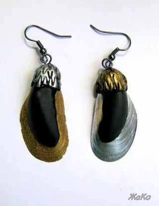 Серьги из серии "Морская"