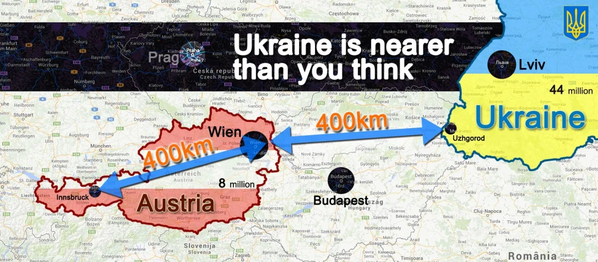 #RussiainvadedUkraine Ukraine is nearer than you think