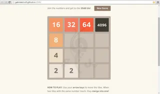 Мій рекорд в грі "2048" - 4096 :)