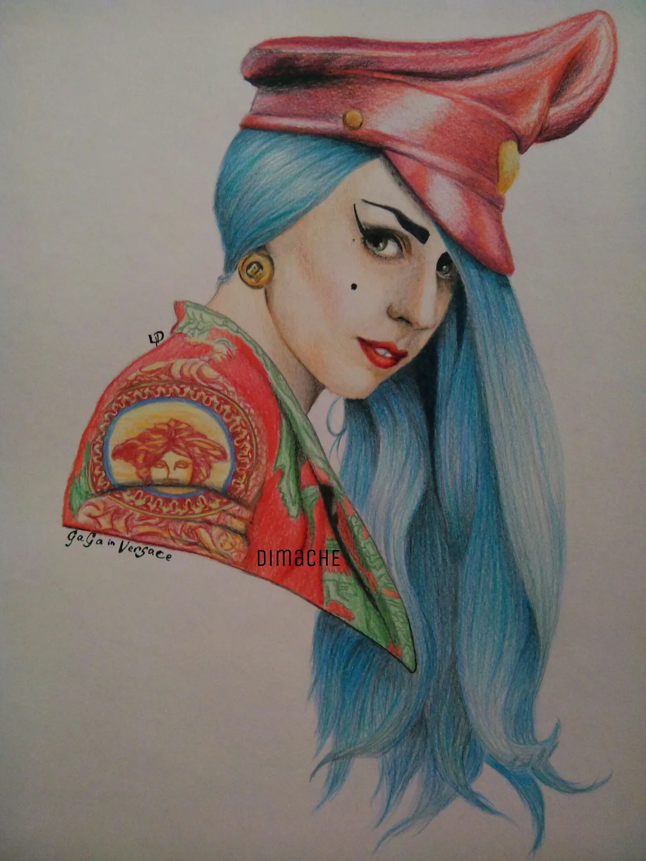 Gaga in Versace