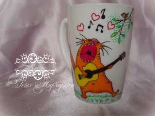 Кот с гитарой