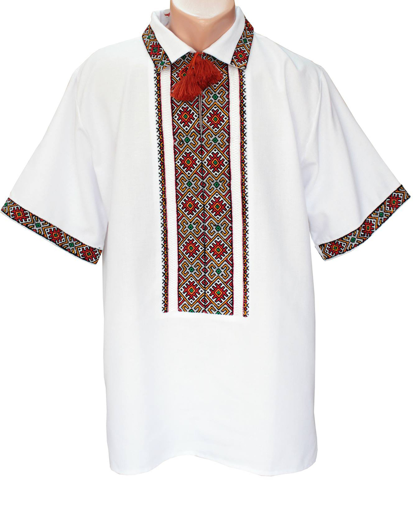 вишиванка ручної роботи, чоловіча вишита сорочка "НИЗИНКА" (Арт. 01272)