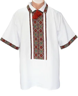 вишиванка ручної роботи, чоловіча вишита сорочка "НИЗИНКА" (Арт. 01272)