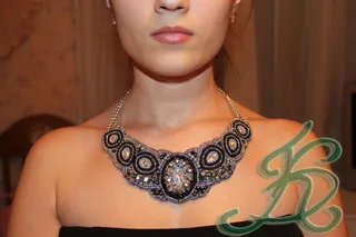 Колье "Black silver"