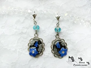 Сережки "Незабудки"
http://vk.com/craftirs