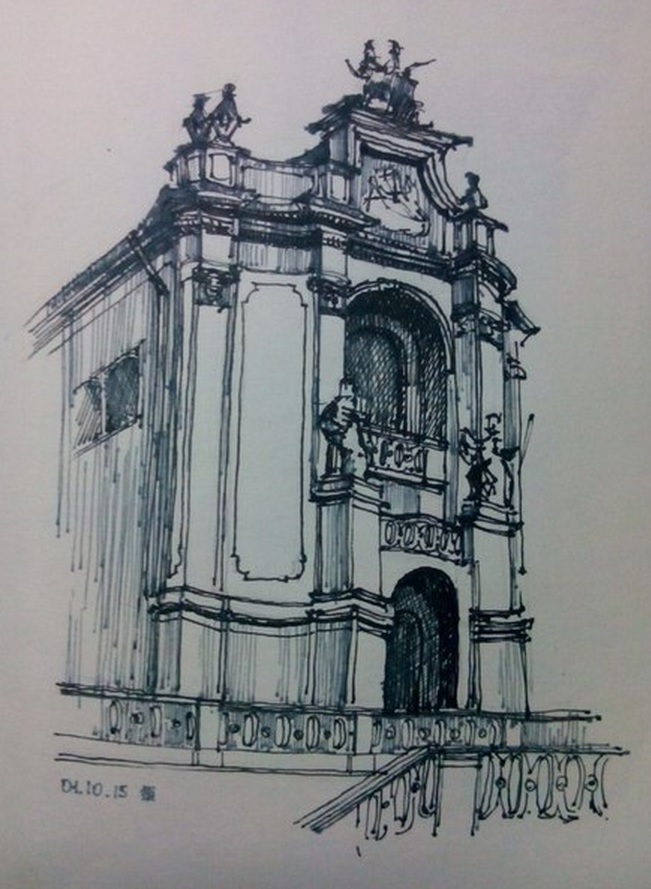 sketch Собор святого Юра Львів
