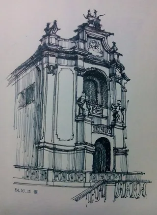 sketch Собор святого Юра Львів