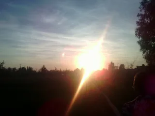 Захід сонця над рідним містом