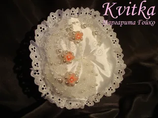Свадебная подушечка для колец "Нежность"