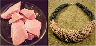 Бусики "Pink Chocolate" ✔ 70 грн