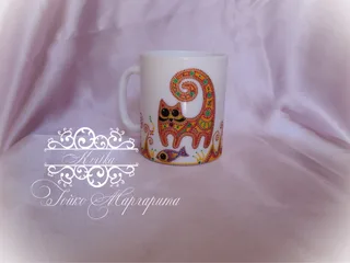 Точечная роспись кружки