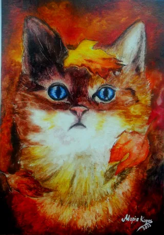 Котик восени