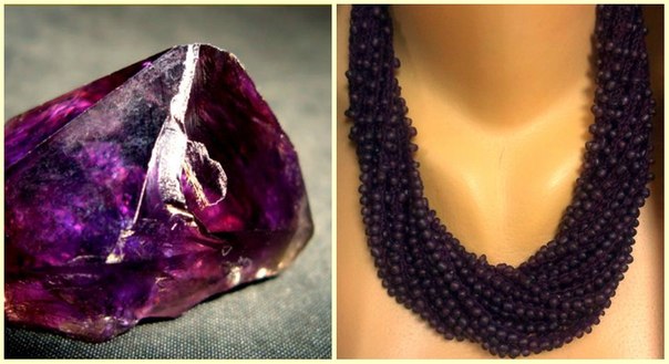 Ожелелье "Dark amethyst". 80 грн