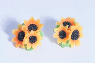 Сережки соняшники