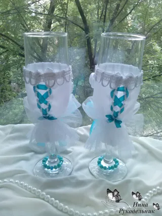 Келихи "Бірюзова казка" (вигляд ззаду)
http://vk.com/craftirs