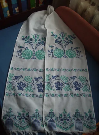 Рушник в холодних тонах