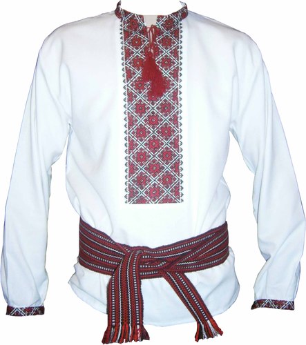 Вишиванка ручної роботи, чоловіча вишита сорочка "Карпатська"