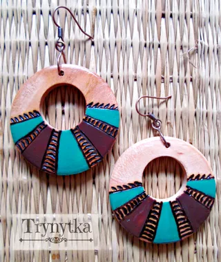 Сережки із серії "Wooden"